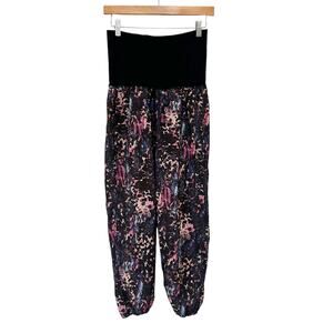 Lululemon Om Pant Floral Sport Black Multi Sz S